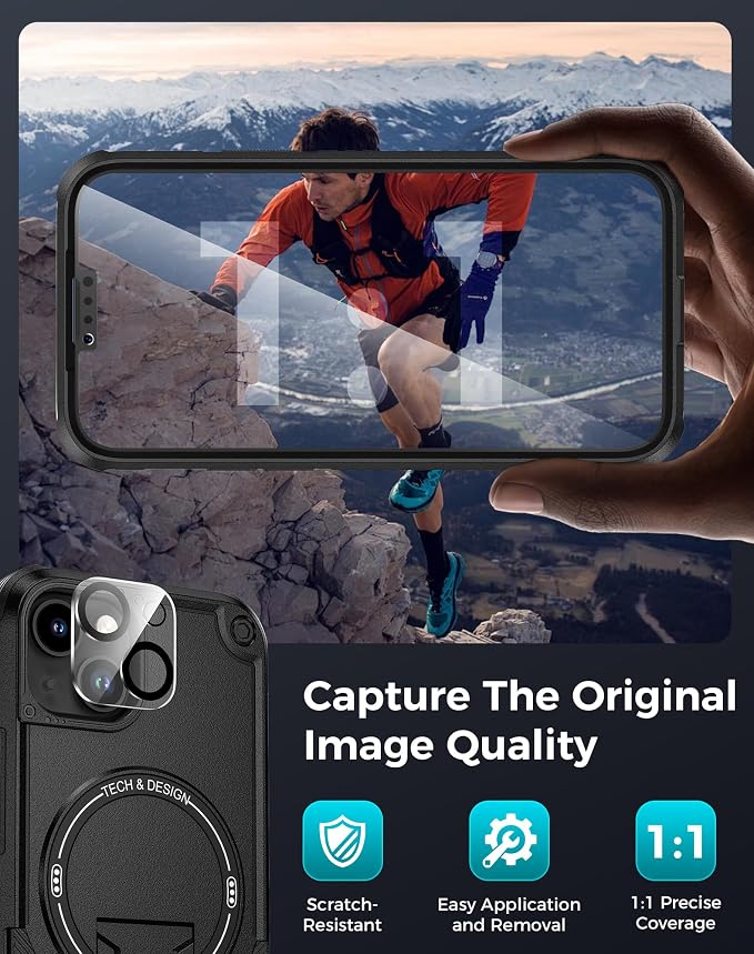 Goton for iPhone 14 Case with Privacy Tempered Glass Screen Protector & Camera - Image 7