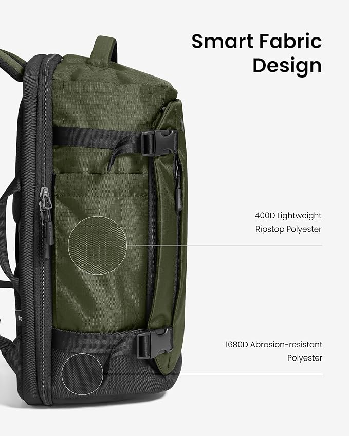 tomtoc Travel Backpack 28L, TSA Friendly Flight Approved Carry-on Luggage - Image 8