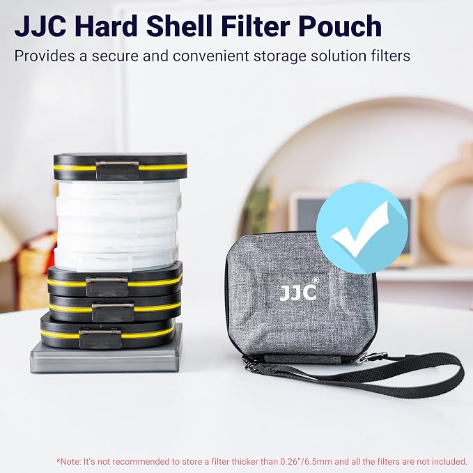 JJC Hard Shell Lens Filter Pouch Case - Image 2