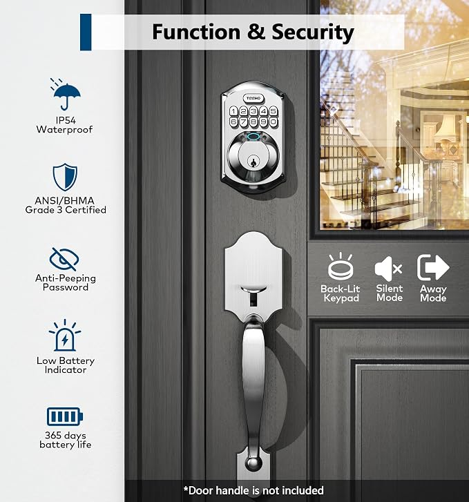 TEEHO TE002 Fingerprint Door Lock - Image 5