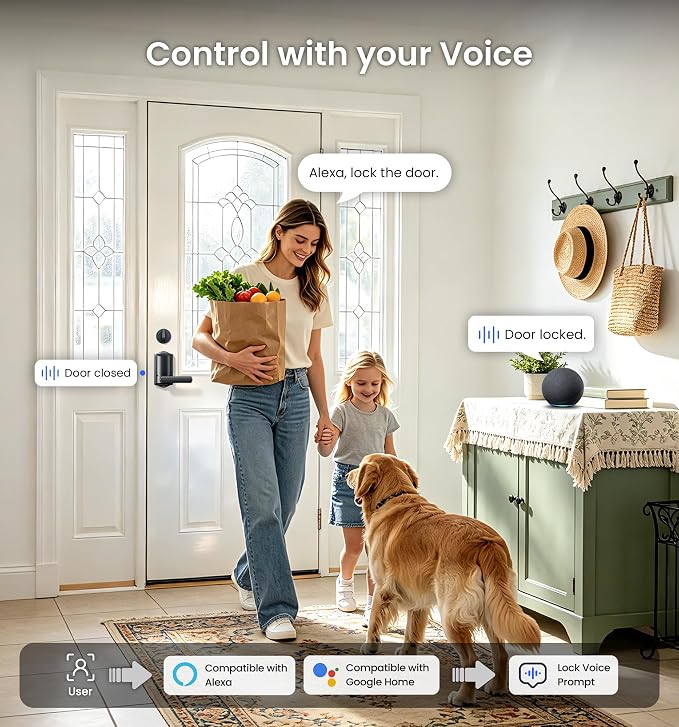 Veise VE029-E Wi-Fi Smart Lever Lock - Image 7