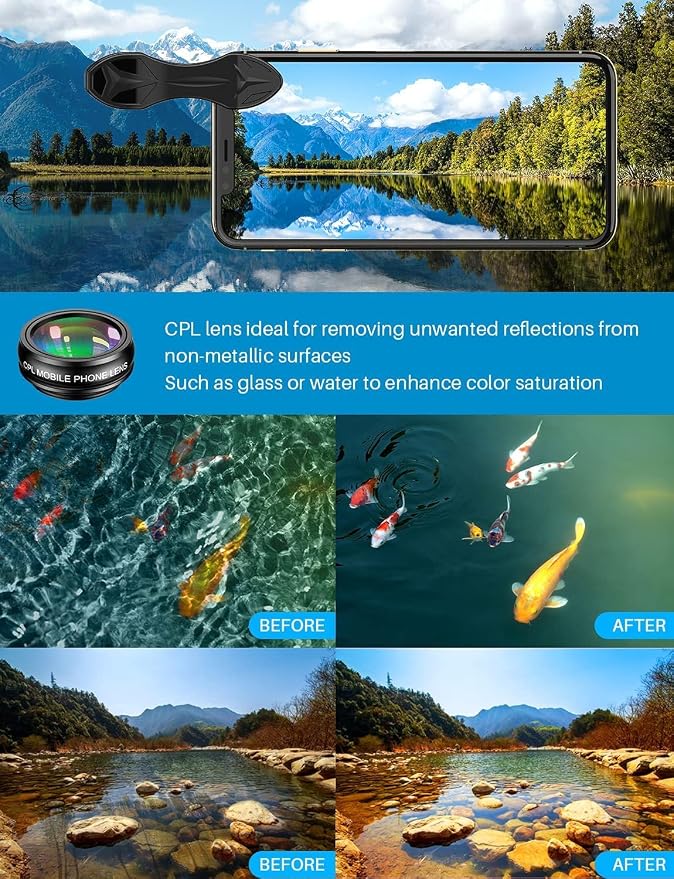 MIAO LAB 10 in 1 Cell Phone Camera Lens Kit, Wide Angle Lens & Macro - Image 3