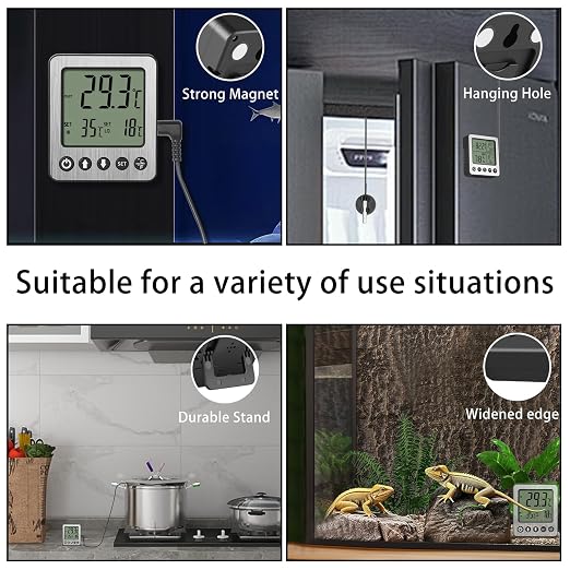 Refrigerator Thermometer Freezer Alarm Digital Freezer Thermometer Fridge - Image 3