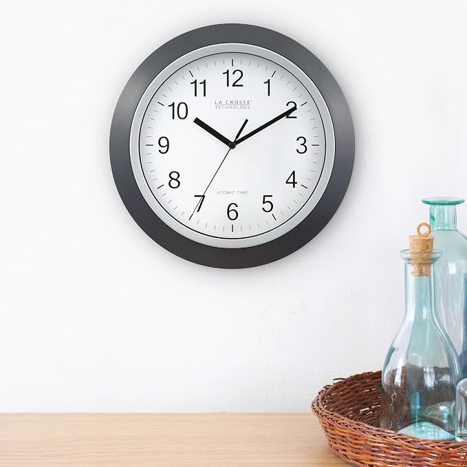 La Crosse Technology WT-3129B 12 Inch Atomic Analog Wall Clock - Image 3