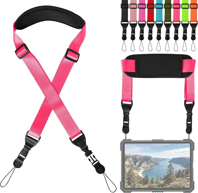 Padded iPad Binocular Camera Shoulder Strap, Nylon Neck Lanyard Strap by Gowjaw