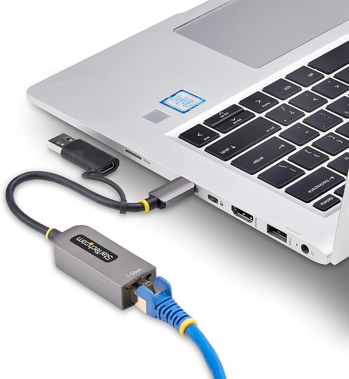 StarTech.com USB-C to Ethernet Adapter w/USB-A Dongle, 10/100/1000Mbps - Image 8