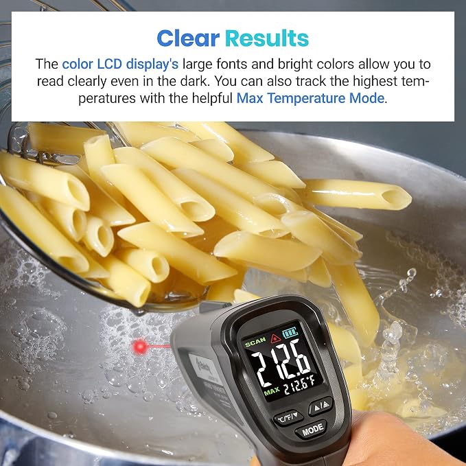 Etekcity Temperature Gun Infrared Thermometer -58°F 1130°F, Digital Laser Heat - Image 5