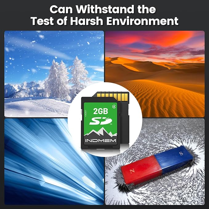 INDMEM 2GB SD Card, 5 Packs 2GB Class 4 Flash Memory Card 2G SLC Standard - Image 4