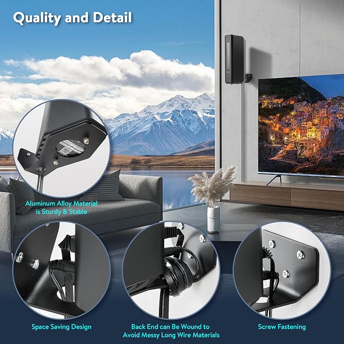 Wall Mount Bracket for Nighthawk WiFi 7 Router, Aluminum Alloy Wall Mount - Image 3