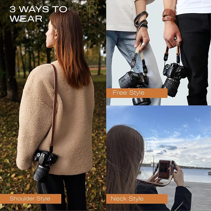 C Coiro Thin Leather Camera Strap - Image 4