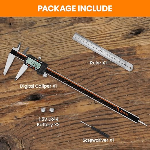 HARDELL Digital Caliper 12 Inch, Stainless Steel Caliper Measuring Tool - Image 7