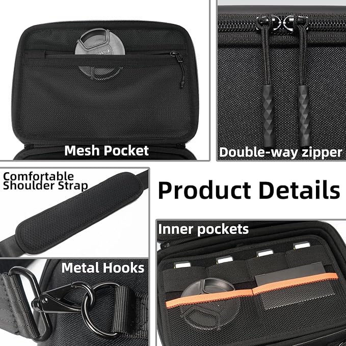 Besnfoto Hard Shell Camera Case Small, Shockproof Waterproof Camera Carrying Bag - Image 6