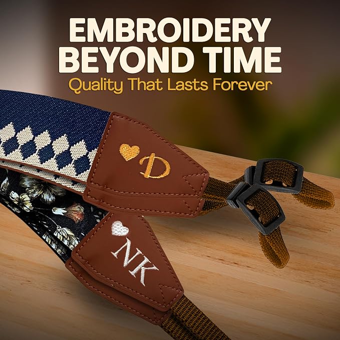 Art Tribute Custom Blue Diamond Camera Strap - Image 5