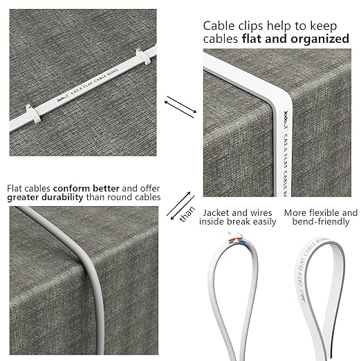 Jadaol Cat 6 Ethernet Cable 150 ft, 10Gbps Support Cat8 Cat7 Network, Flat RJ45 - Image 5