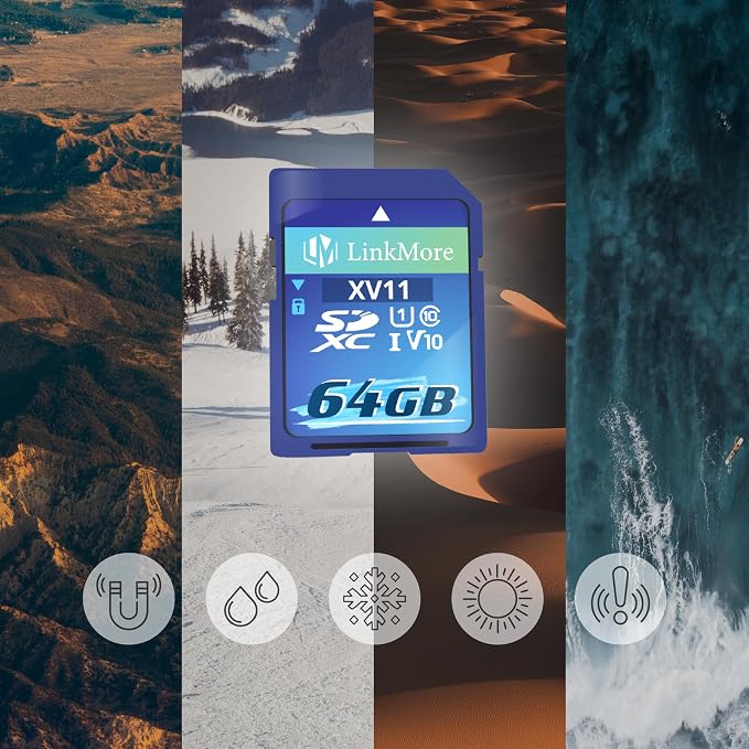 LinkMore 64GB Full-Size SD Card, SDXC Card Compatible - Image 6