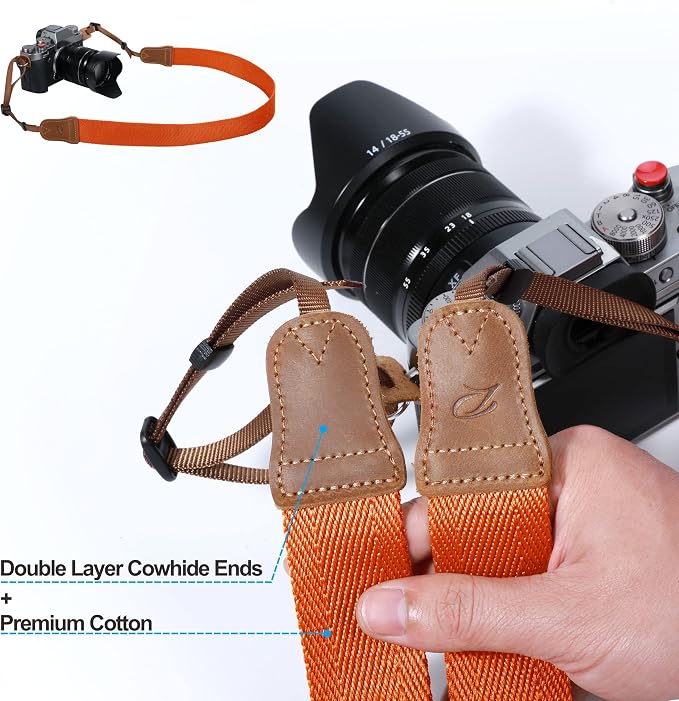 Padwa Lifestyle Orange Camera Strap - Image 3