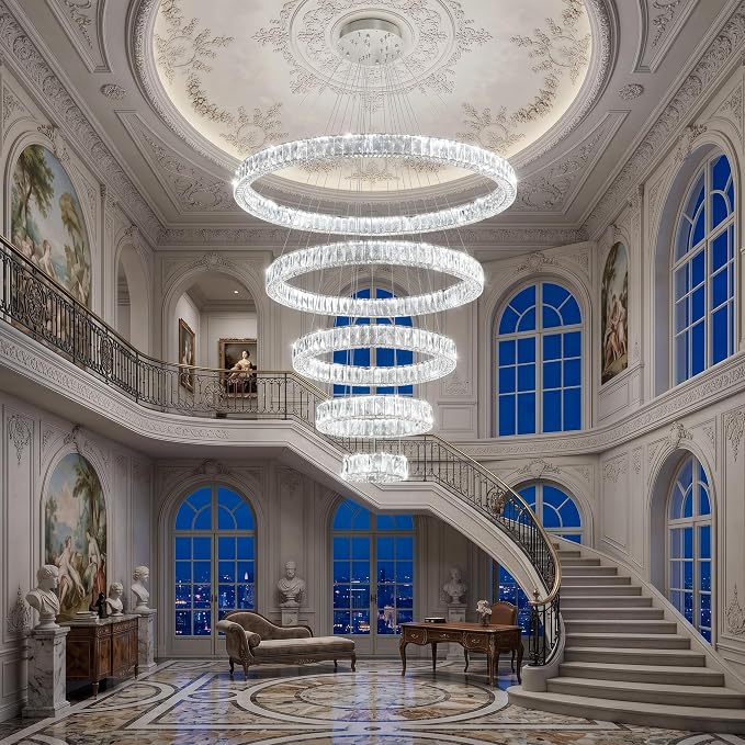 HAIXIANG 5-Rings Modern Chandelier - Image 3