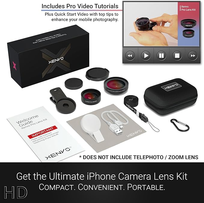 Xenvo Pro Lens Kit for iPhone and Android, Macro and Wide Angle Lens - Image 8