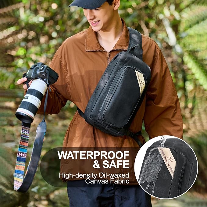 Padwa Lifestyle Black Crossbody Camera Bag - Image 3