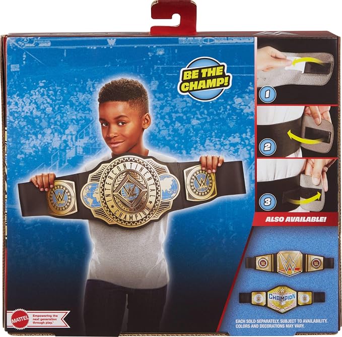 Mattel WWE Championship Title, Intercontinental Champion, Kid-Sized Belt - Image 5