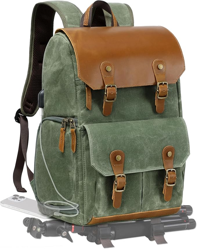 Padwa Lifestyle Green Camera Backpack - Image 9