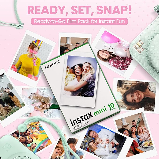 Fujifilm Instax Mini 12 Instant Camera Mint Green + Minimate Custom Designed - Image 5