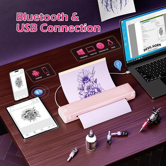 Itari A886 Tattoo Stencil Printer Kit - Image 3