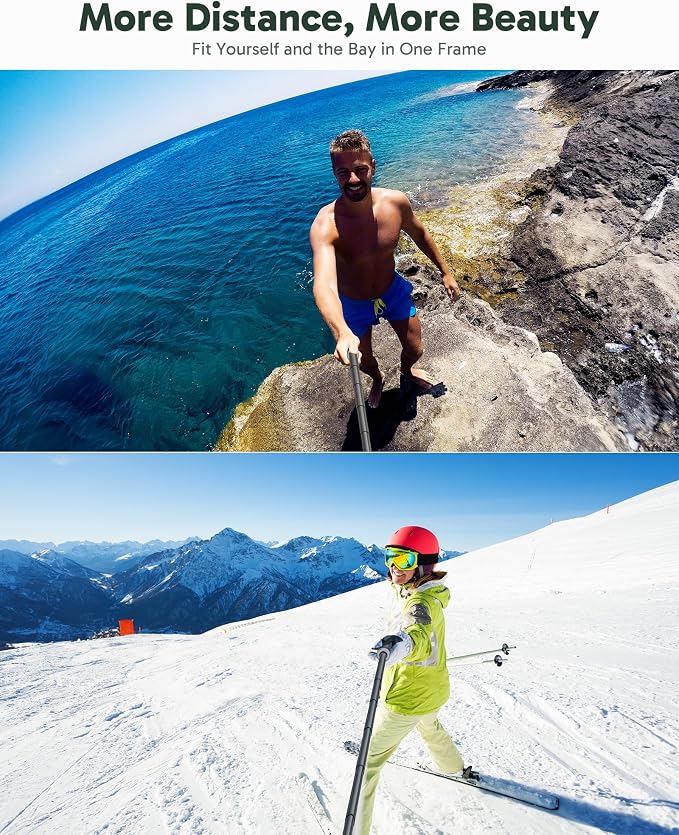AKASO 63"/160cm Selfie Stick Extendable Tripod Stand Action Camera Accessories - Image 4