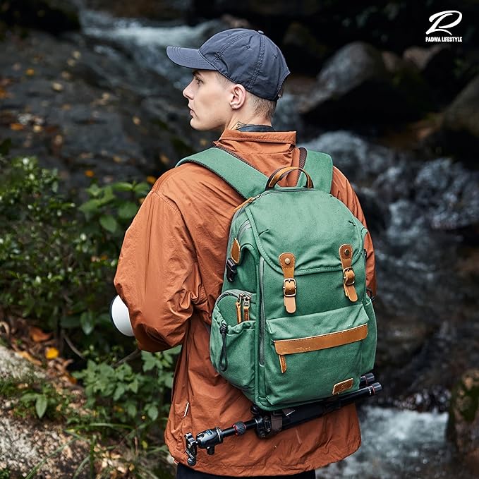 Padwa Lifestyle Green Camera Backpack - Image 2
