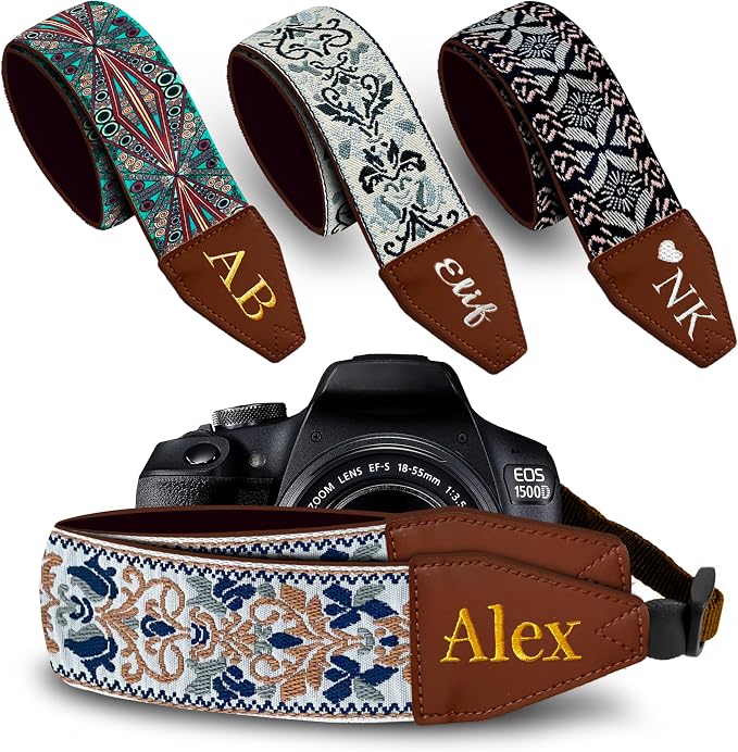 Art Tribute Custom Camera Strap Retro Gold by ArtTribute