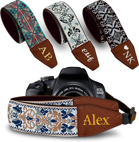 Art Tribute Custom Camera Strap Retro Gold by ArtTribute