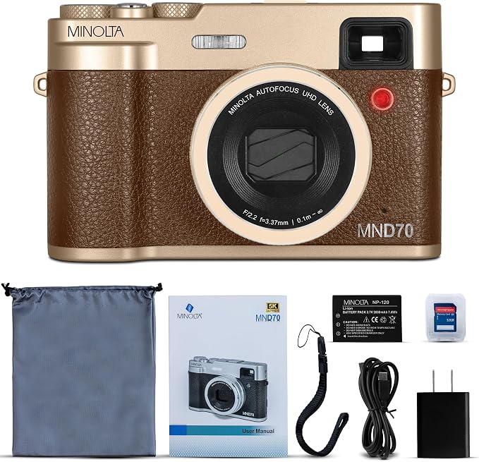 Minolta Retro Digital Camera – 48MP Autofocus Compact - Image 2
