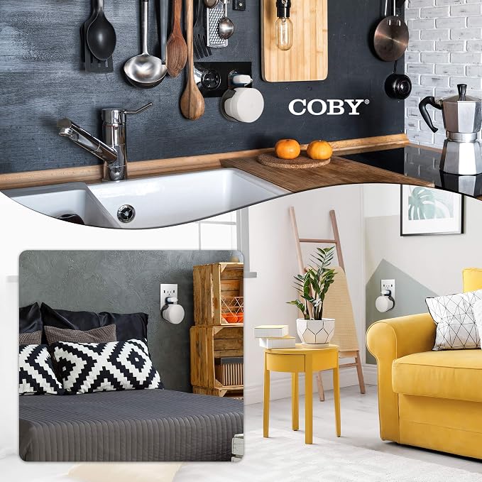 Coby WiFi Wall-Mount Holder, Wall-Outlet Router Mount - Image 2