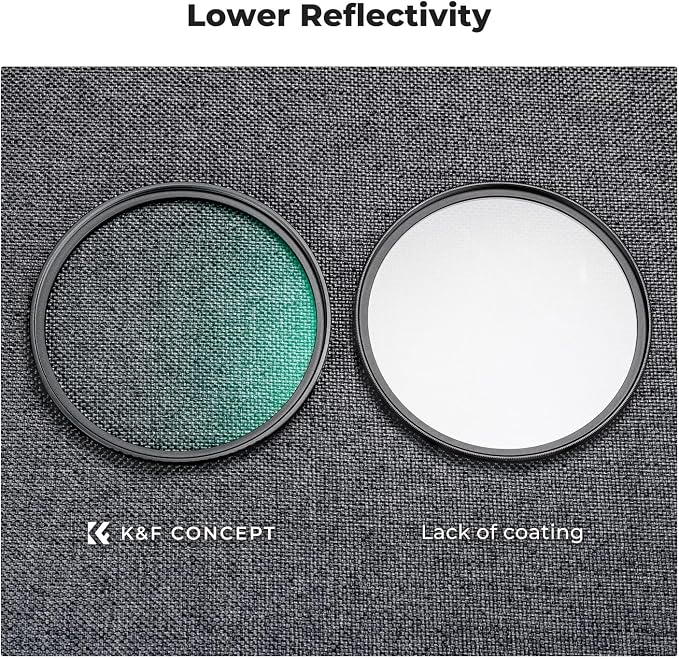 K&F CONCEPT 55mm Black Diffusion 1/2 Filter Mist Cinematic Effect Filter - Image 5