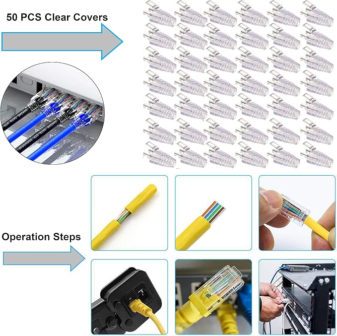 LEATBUY Crimper Set CAT5/CAT6 Crimp Tool Kit - Image 5