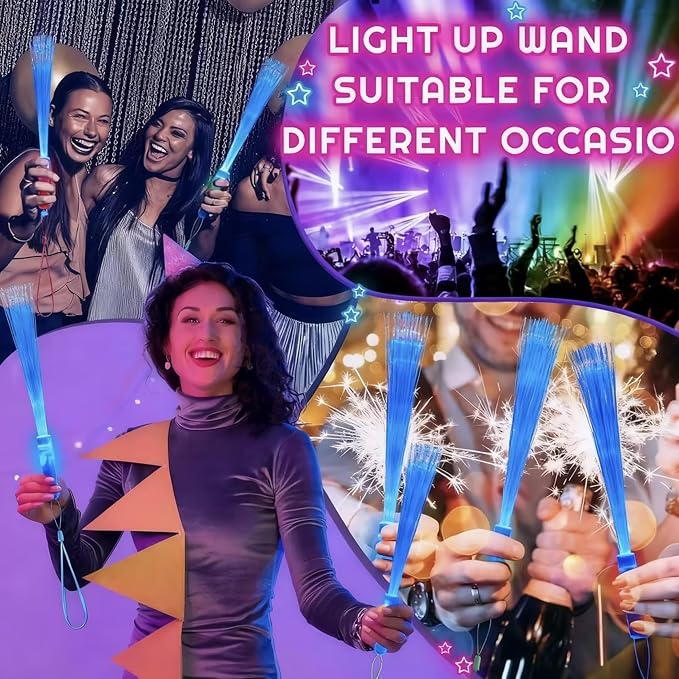 Skylety 36 Pcs Fiber Optic Wand, LED Fiber Optic Wand - Image 4