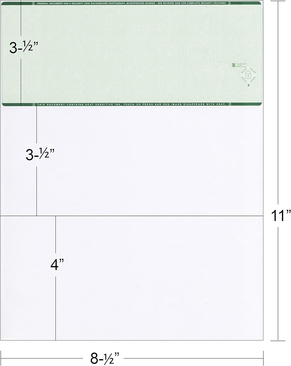 Tan High Security Checks on Top Compatible w/QB accounting software - Custom Computer Checks on Top (5000)