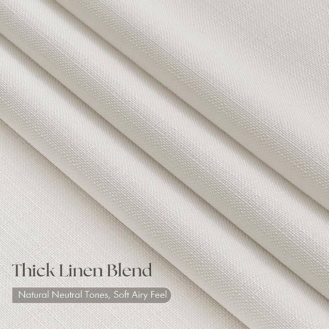 Extra Long 112 Inch Cream Pinch Pleated Curtains - Image 2