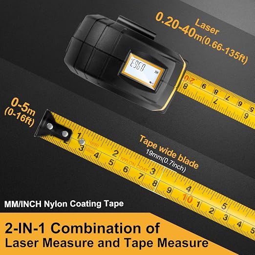 PREXISO 2-in-1 Laser Tape Measure - Image 2