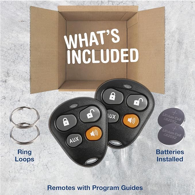 KeylessOption Keyless Entry Remote Starter Car Key Fob Alarm - Image 3