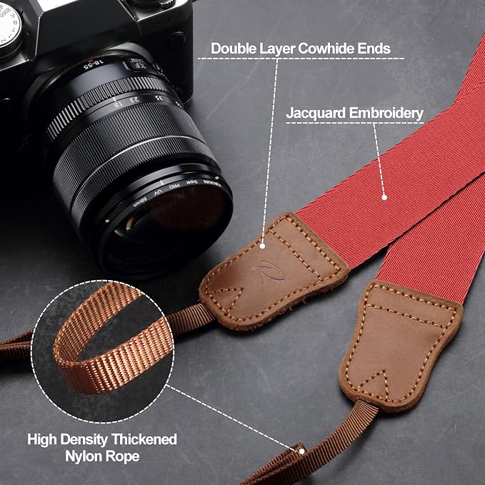 Padwa Lifestyle Red Camera Strap - Image 5
