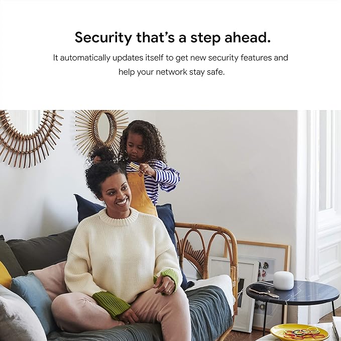 Google Nest Wifi Router AC2200 Mesh System 1-Pack Covers Up to 2200 Sq Ft - Image 6