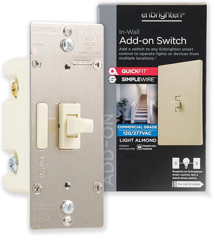 Enbrighten Add QuickFit and SimpleWire, Z-Wave/Zigbee Smart Controls, Compatible by Enbrighten