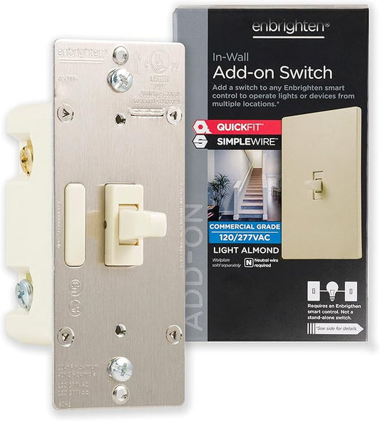 Enbrighten Add QuickFit and SimpleWire, Z-Wave/Zigbee Smart Controls, Compatible by Enbrighten
