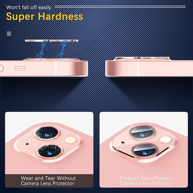 UniqueMe Compatible with iPhone 13 6.1" / iPhone 13 Mini 5.4" Camera Lens - Image 6