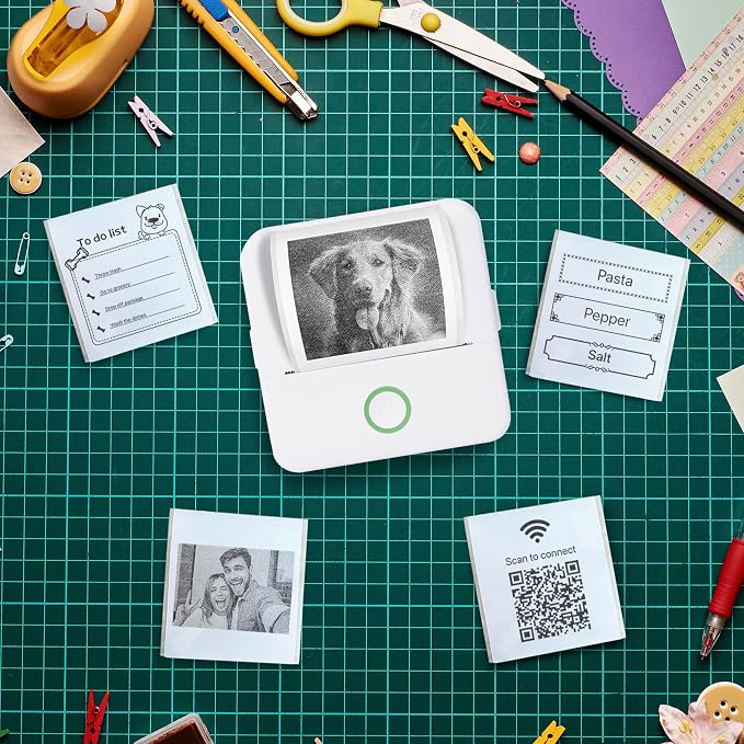 Mini Portable Thermal Printer, Monochrome Label, Receipt and Image Printer - Image 10