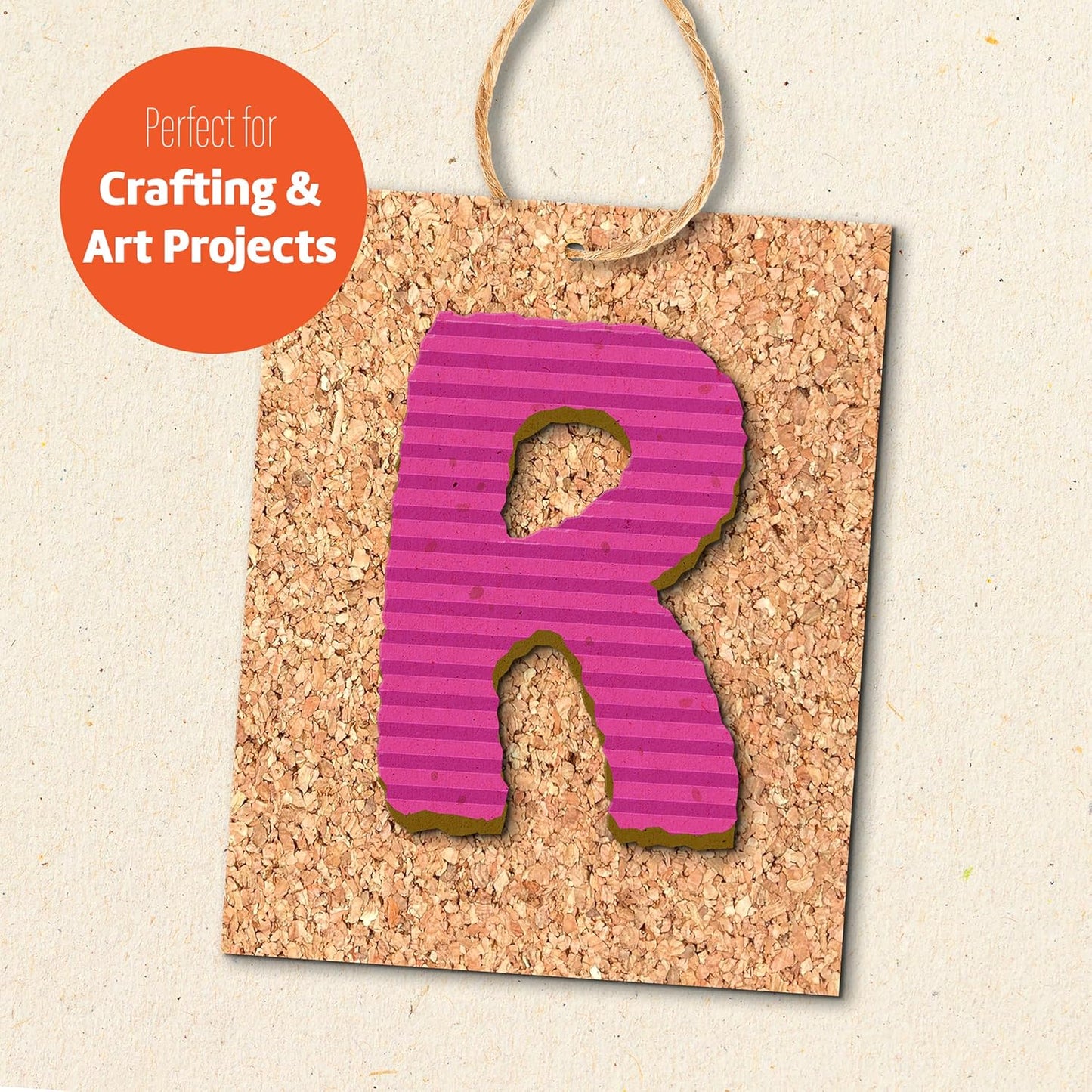 Flipside Products Cork Roll 4' x 6' x 3MM - DIY Bulletin Board, Wall Accent, Décor, Soundproofing, Cork Board Roll, Push Pin Display, Home, School, Office - Environmentally Friendly, Self-Healing