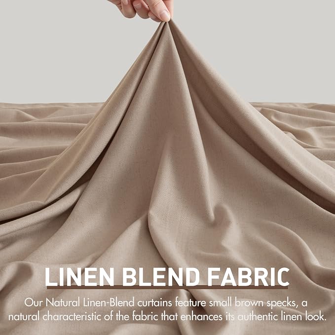 Memory Trained Pinch Pleated Curtains 92 Inches Long, Viral Linen Pinch Pleat - Image 6
