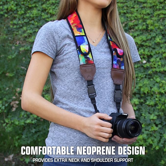 USA Gear TrueSHOT Camera Strap Neoprene Camera Straps - Image 2