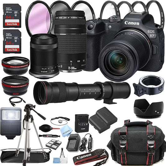 Canon EOS R7 Mirrorless Digital Camera by Amazon+Renewed